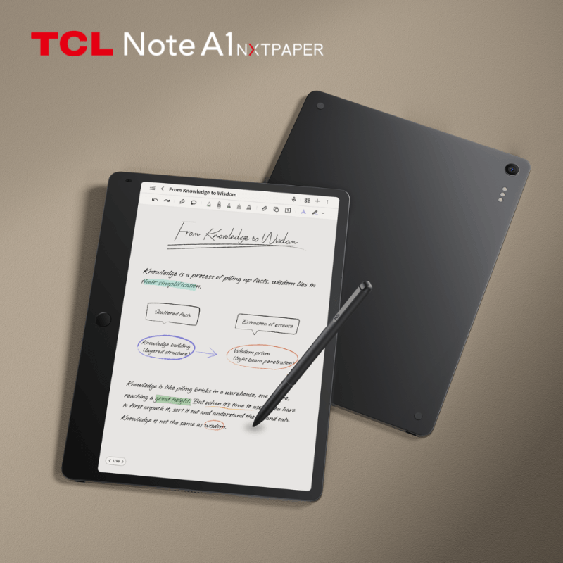 TCL Note A1 NXTPAPER 智慧筆記本｜護眼設計 極致的書寫體驗